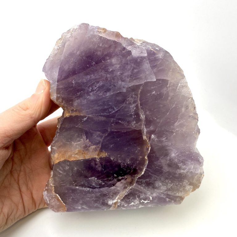 Amethyst Polished Freeform Slice Approx 12.5 x 10cm - Image 3
