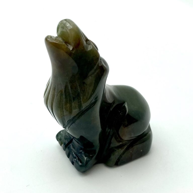 Fancy Jasper Moon Gazing Wolf Approx 65 x 40mm