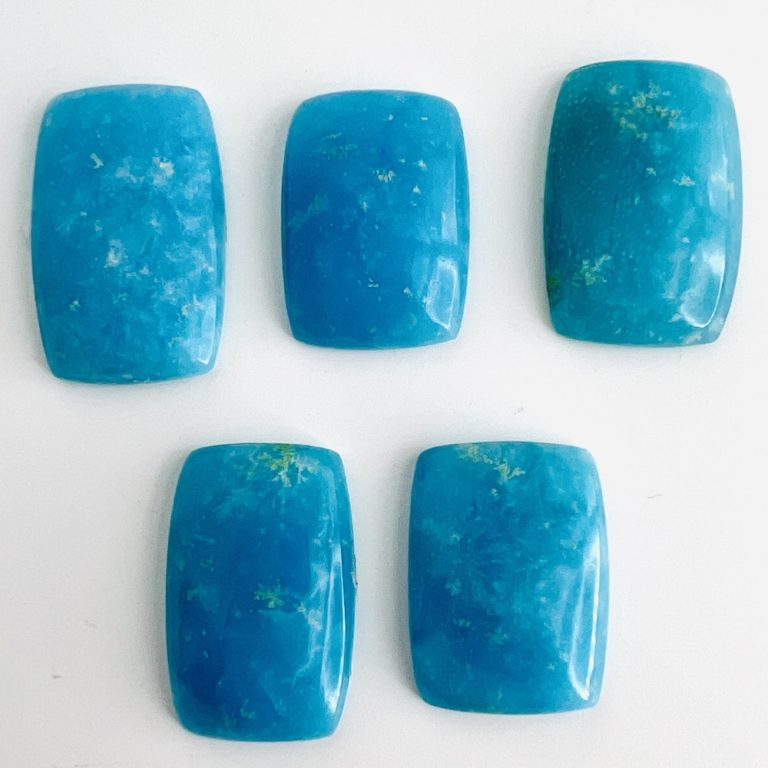 Hemimorphite Rectangle Cabochons Approx 25 - 30mm - Image 3