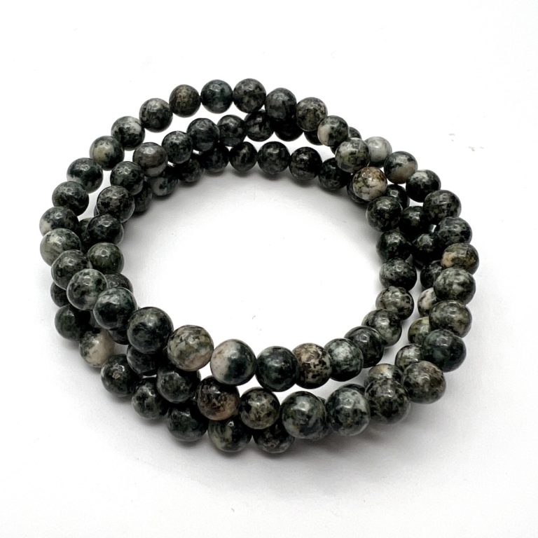 Preseli Bluestone Smooth Rounds Approx 8mm Beads Stretchy Bracelet - Image 2