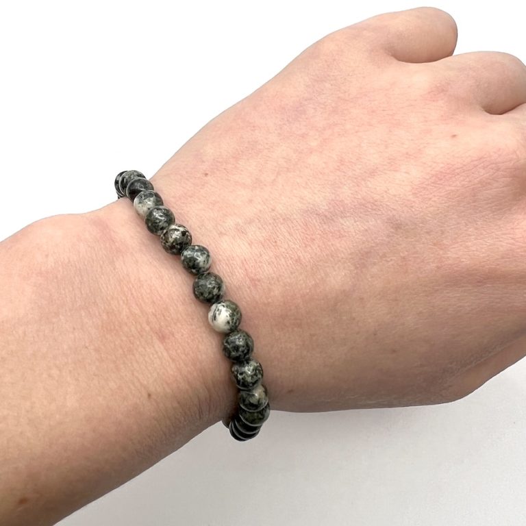 Preseli Bluestone Smooth Rounds Approx 8mm Beads Stretchy Bracelet - Image 3