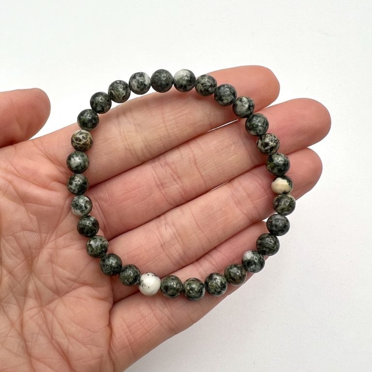 Preseli Bluestone Smooth Rounds Approx 8mm Beads Stretchy Bracelet - Image 4