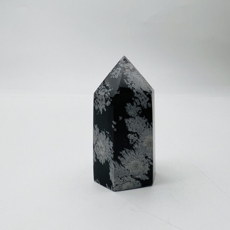 Snowflake Obsidian Point Approx 5 x 2.5cm - Image 2
