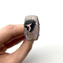 Trapiche Amethyst Rectangle-Shaped Cabochon Approx 20 x 15mm 1 Per Pack