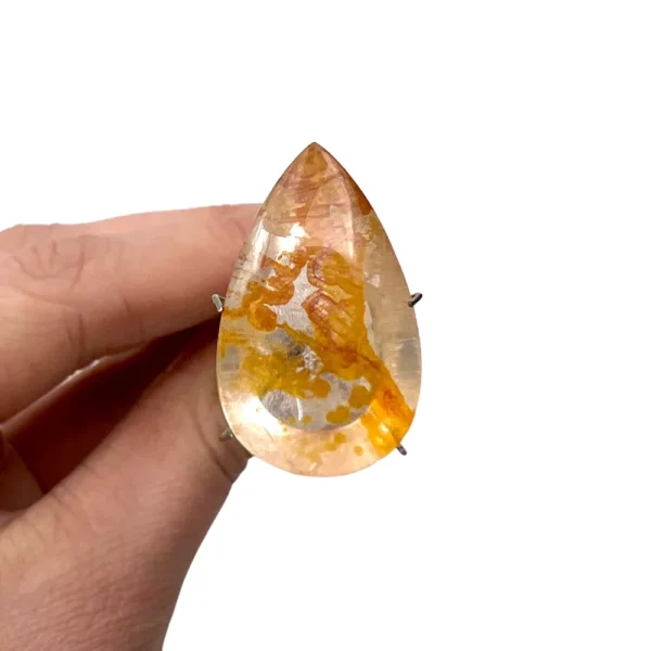 Top Quality Hematoid Quartz Cabochon Approx 22 x 19 x 6mm - Image 4