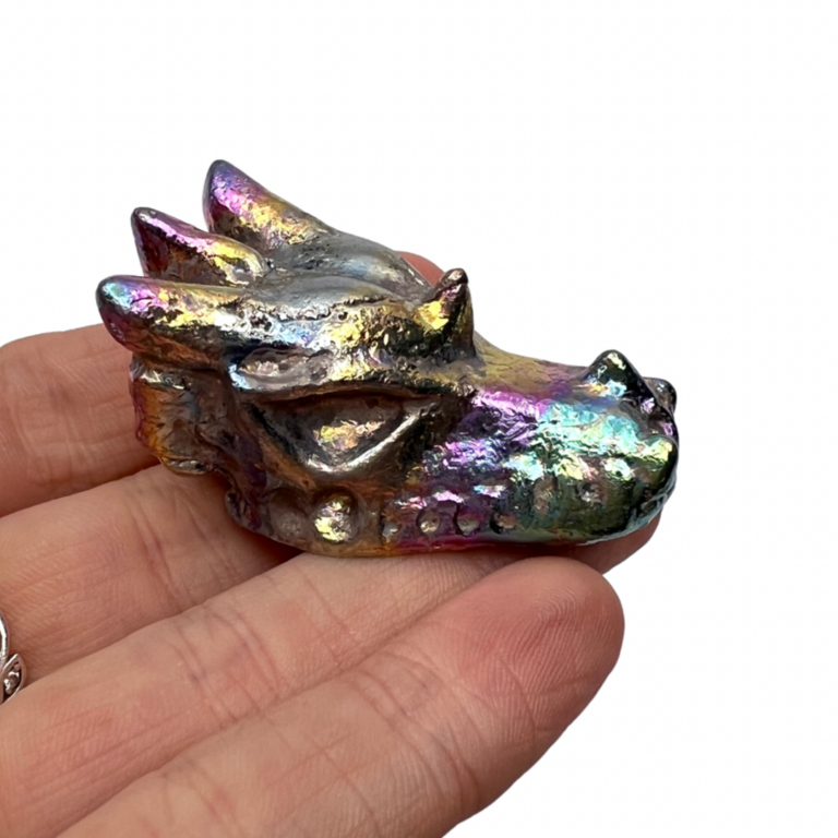 Bismuth Dragon Skull Approx 4.5cm