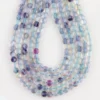 Multi Fluorite Micro Faceted Coin Beads Approx 4mm 32cm Strand - Image 4
