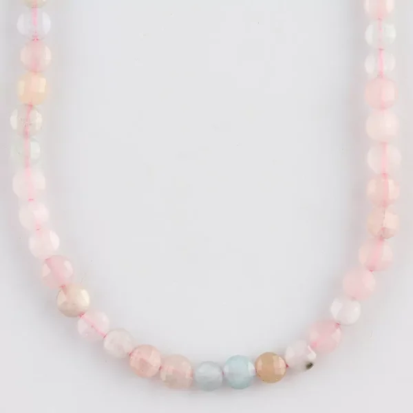 Multi Beryl Micro Faceted Coin Beads Approx 4mm 32cm Strand - Image 2