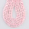 Rose Quartz Micro Faceted Coin Beads Approx 4mm 32cm Strand - Image 4