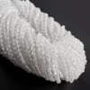 Clear Quartz Micro Faceted Coin Beads Approx 4mm 32cm Strand