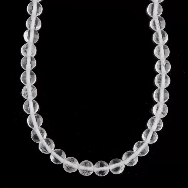 Clear Quartz Micro Faceted Coin Beads Approx 4mm 32cm Strand - Image 2