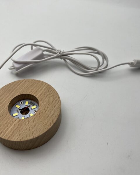 Medium Round LED Light With USB Connector 8cm