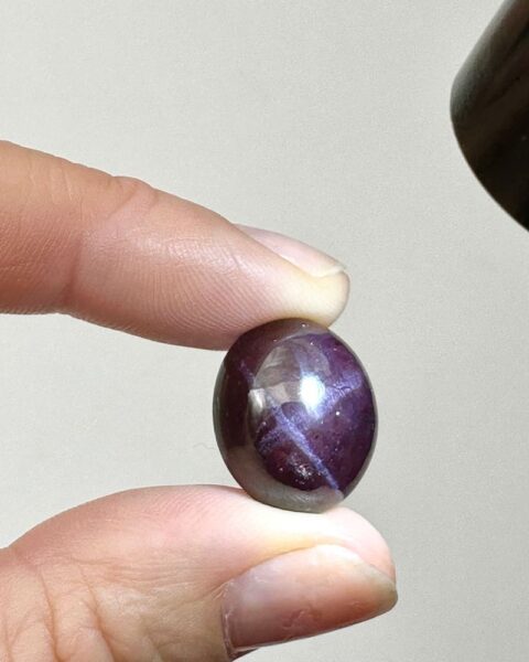 Star Garnet Oval Cabochon Approx 15 X10 - 18x15mm 1pc