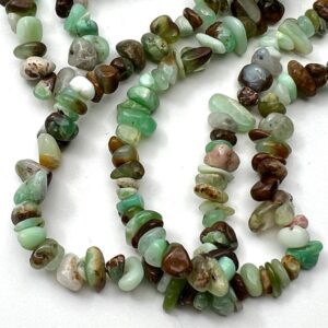 3 - 8mm Chrysoprase Beads - Chip Gemstone Strand (80cm)