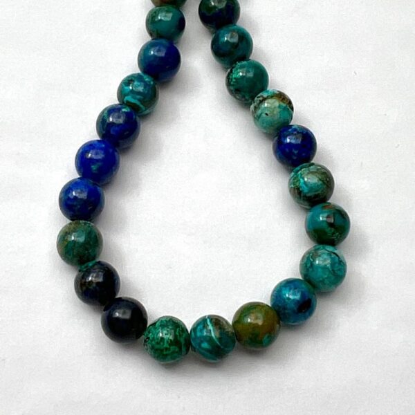 Azurite Smooth Round Approx 6mm Beads Approx 19cm Strand