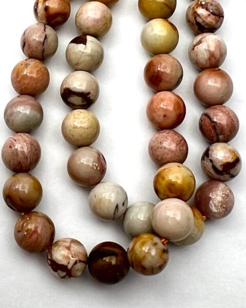 South African Agate Smooth Round Approx 6mm Beads Approx 38cm Strand