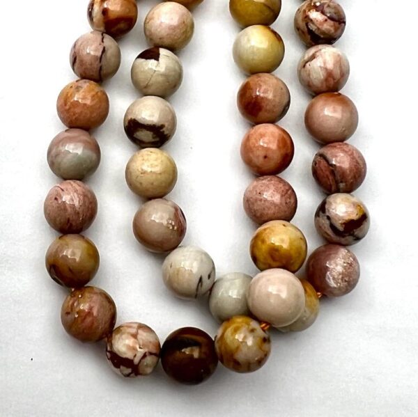 South African Agate Smooth Round Approx 6mm Beads Approx 38cm Strand