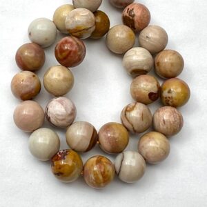 8mm South African Agate Beads - Smooth Round Gemstone Strand (38cm)