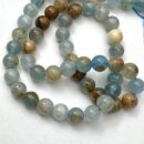Blue Calcite Smooth Round Approx 6mm Beads Approx 38cm Strand