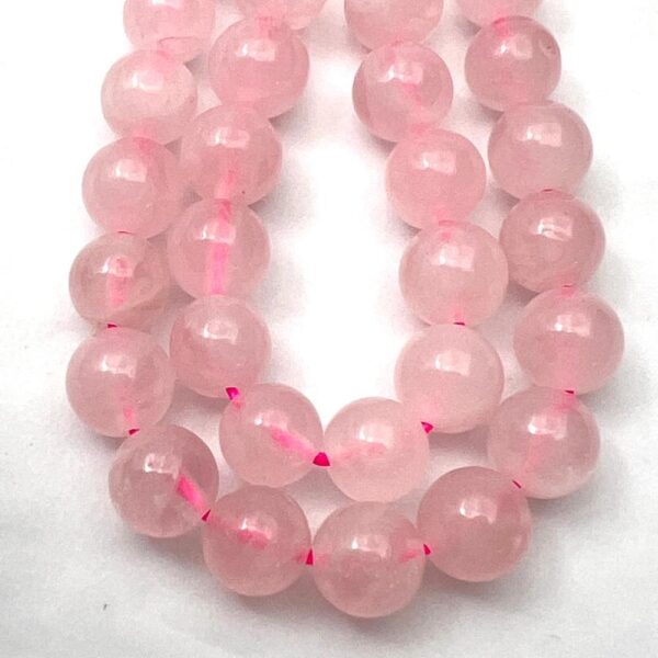 Rose Quartz Smooth Round Approx 6mm Beads Approx 38cm Strand