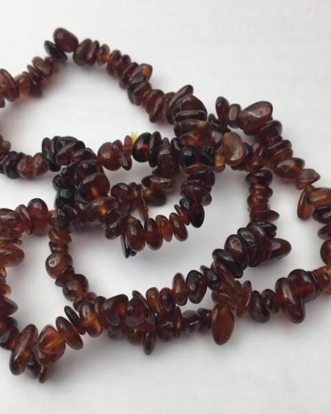 Garnet Chip Stretchy Bracelet