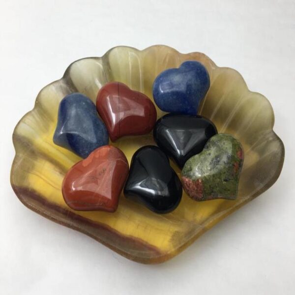 Black Obsidian Agate Mini Heart Approx 2.5cm 1pc - Image 3