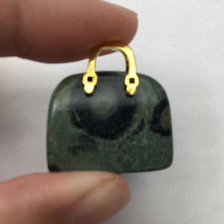 Kambaba Jasper Handbag Approx 2.5cm