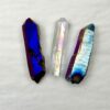 Aura Quartz Points 3 colours Approx 15 - 40mm 3pcs - Image 2