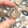 Agate Druzy Slice Approx 2 - 3.5cm Top Drilled with 2mm Drill Hole 2pcs - Image 5