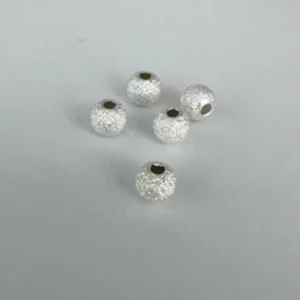Silver Stardust Spacer Beads Approx 4mm 50pc Pack