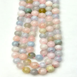 6mm Multi Beryl Beads - Smooth Round Gemstone Strand (38cm)