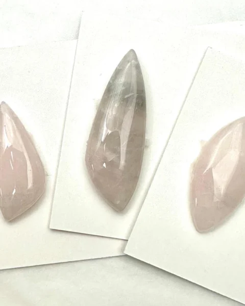 Luna Rose Quartz Mixed Shape Cabochon Approx 20 - 40mm 1pc