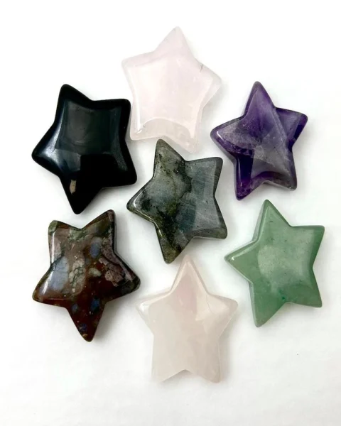 Mixed Gemstone Star Lucky Dip Approx 3cm