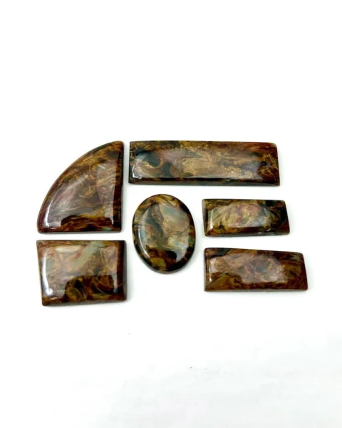 Pietersite Mixed Shape Cabochons 3 - 4 Pieces Per Pack