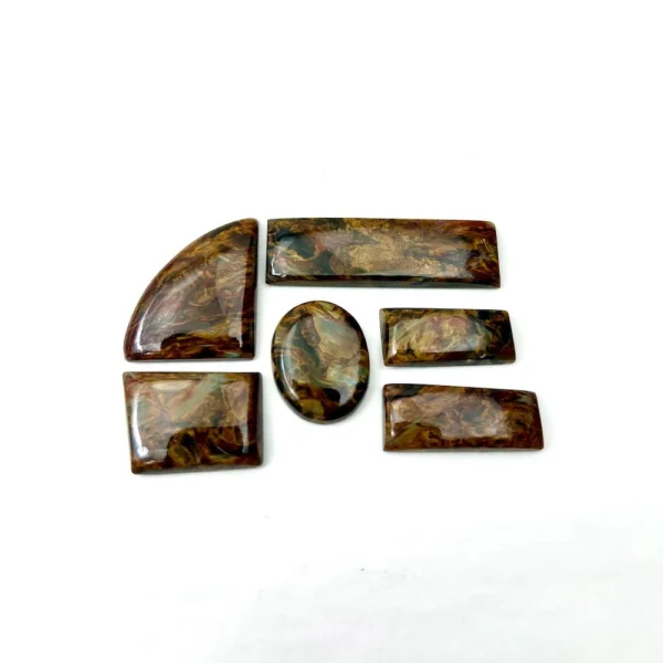 Pietersite Mixed Shape Cabochons 3 - 4 Pieces Per Pack