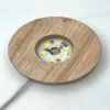 Round LED Light With USB Connector For Crystal Lighting 6 x 6 x 2cm