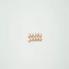 Freshwater Cultured Pink Button Pearl Approx 3.5 - 4mm Half Drilled 5 Pairs - Image 2