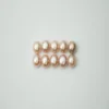 Freshwater Cultured Pink Button Pearl Approx 7.5 - 8mm Half Drilled 5 Pairs - Image 4