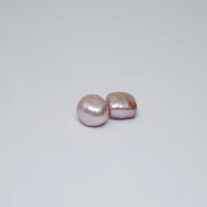 Freshwater Cultured Pastel Metallic Mixed Coloured Organic Oval Pearls Approx 15 x 10mm Through Drilled 1 Pair