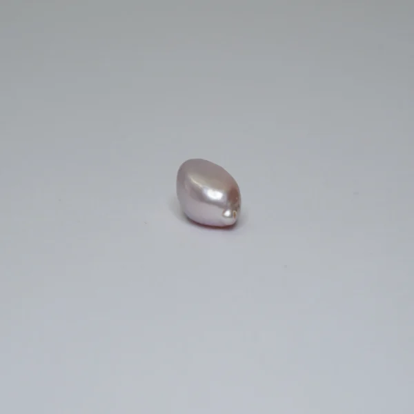 Freshwater Cultured Pastel Metallic Mixed Coloured Organic Oval Pearl Approx 15 x 10mm Half Drilled 1pc - Image 4