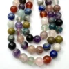 Multi Gemstone Smooth Round Approx 8mm Beads 38cm Strand - Image 4