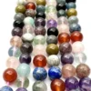 Multi Gemstone Smooth Round Approx 8mm Beads 38cm Strand