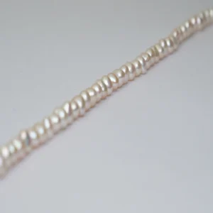 Freshwater Cultured Cream High Lustre Oval Approx 4.5 x 4mm 36cm String