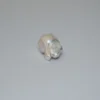 Freshwater Cultured Pearl White Metallic Geometric Baroque Pearl Approx 20 - 30mm Half Drilled 1pc - Image 4