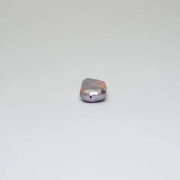 Freshwater Cultured Purple & Pink Metallic Flat Rectangle Pearls Approx 18 x 10mm Through Drilled 5pcs - Image 3