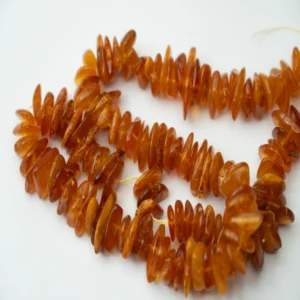 10 x 4mm Baltic Amber Beads - Chunky Chip Gemstone Strand (40cm)