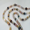 Fresh Water Cultured Pearl Mixed Colour (Dyed ) Round 5.5 - 8 mm 38cm String - Image 4