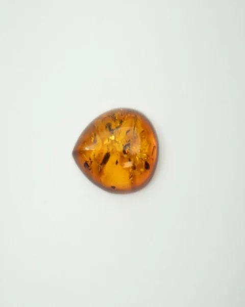 Baltic Amber Cognac Pear Shape Cabochon Approx 30 x 20mm