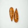 Baltic Amber Cognac Pear Shape Cabochon Approx 40 x 20mm