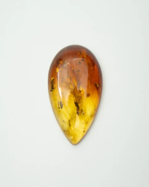 Baltic Amber Ombre Pear Shape Cabochon Approx 45 x 35mm